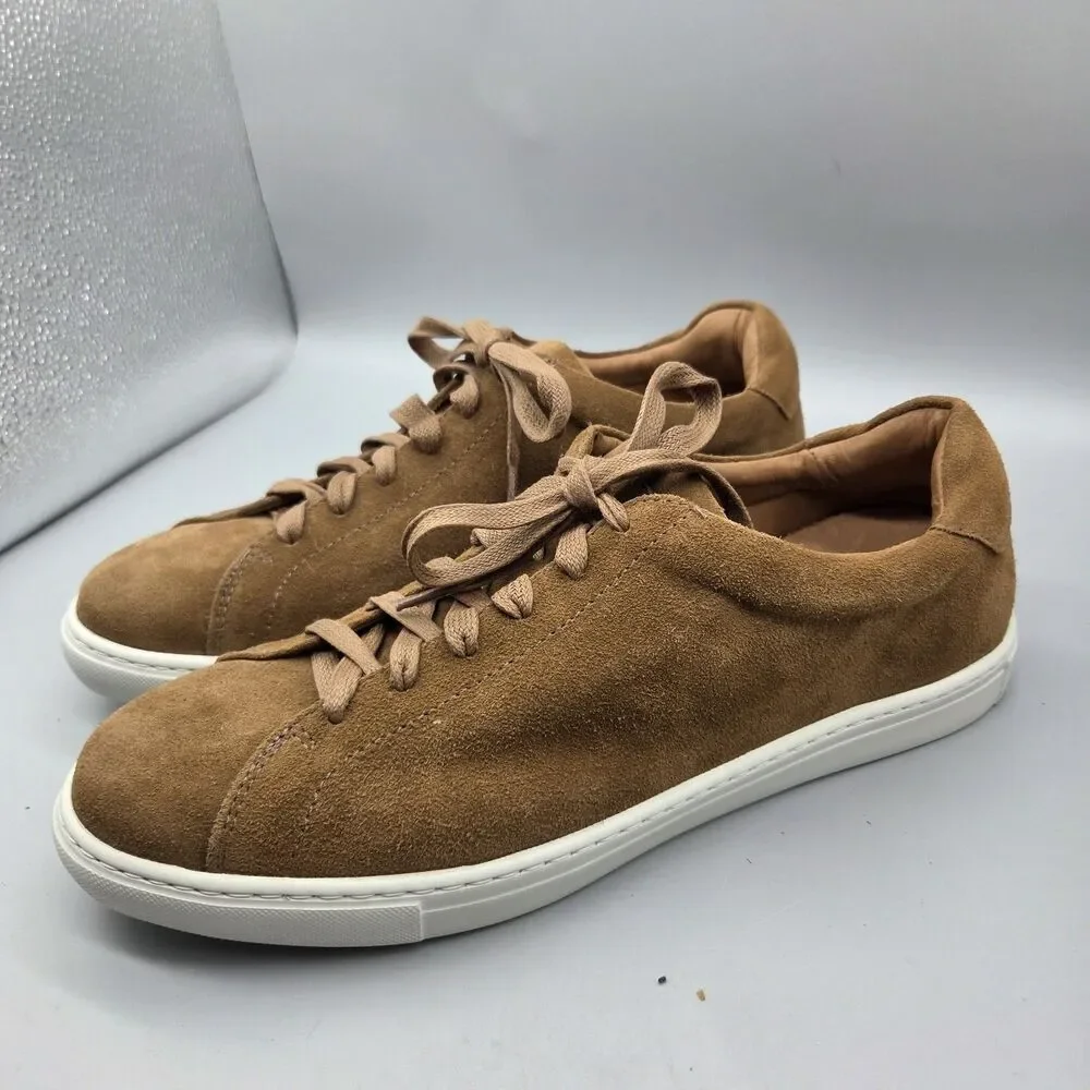 Peter Millar Vantage Lite Tan Suede Sneaker Mf25Xf55  Men Size 10.5 NEW